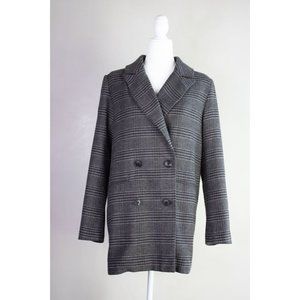 Treasure & Bond Gray Oversize Double Breasted Blazer Size S